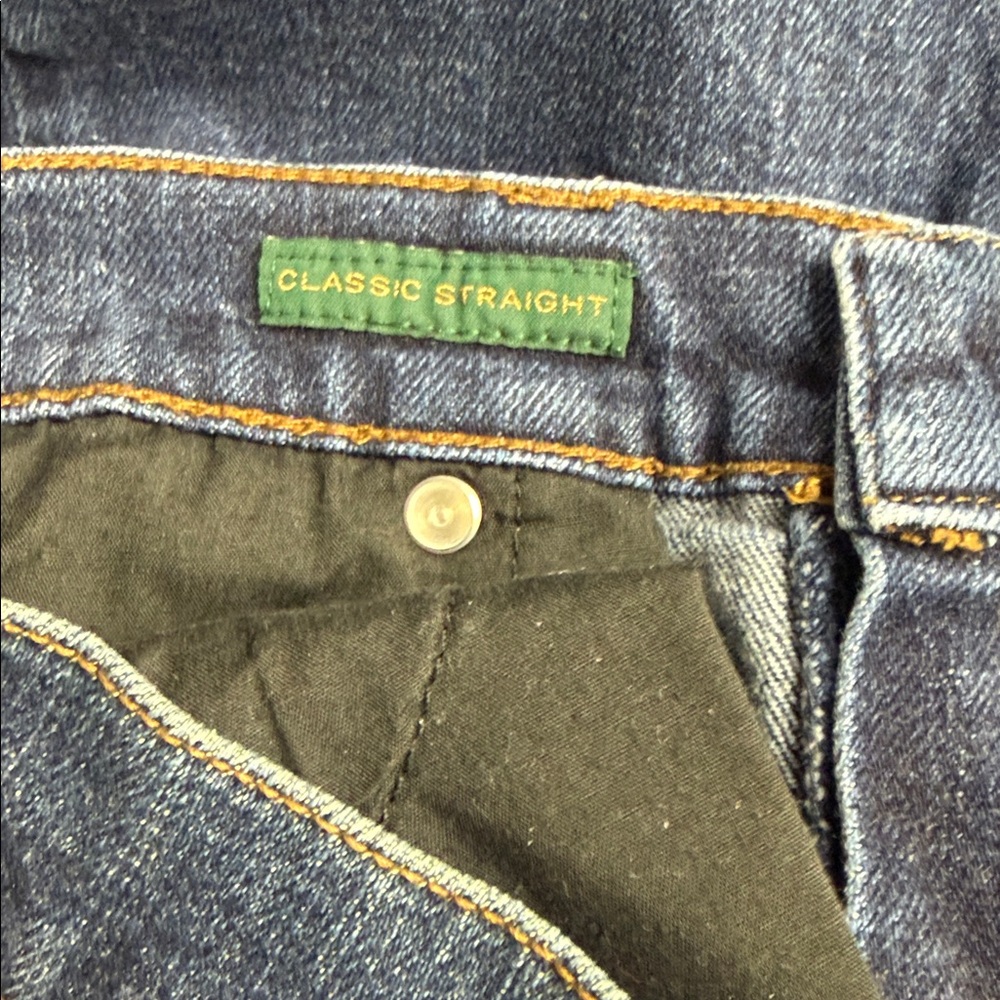 Lauren Ralph Lauren Dark Blue Classic Straight Leg Crop Jeans 6 - Picture 10 of 10